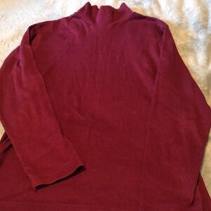 Bobbie Brooks  ladies Burgundy Turtleneck Sweater
